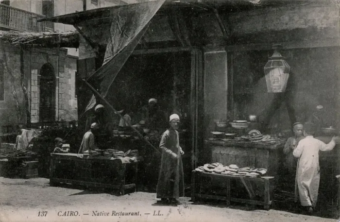 Framed Print : Cafe on a street in Cairo, Egypt Framed Print : Cafe on a street in Cairo, Egypt