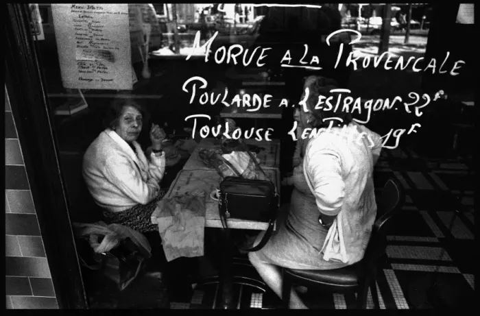 Framed Print : Cafe window, Paris, France Framed Print : Cafe window, Paris, France