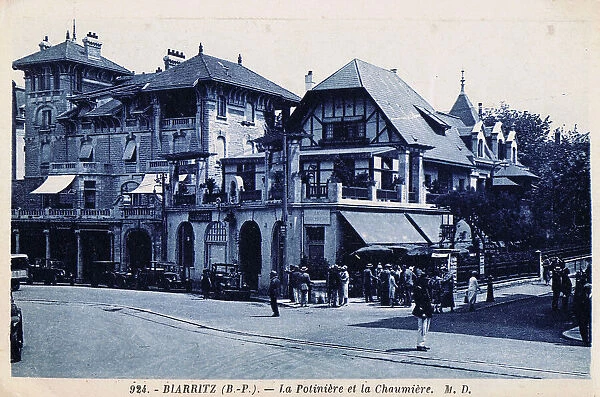 Cafes La Potiniere and La Chaumiere, Biarritz