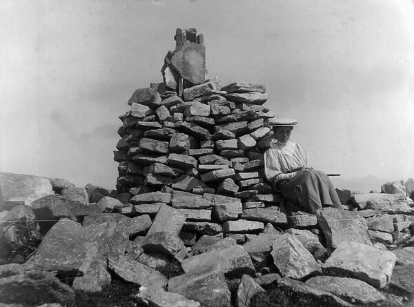 Cairn on Slieve League, County Donegal, north-west Ireland