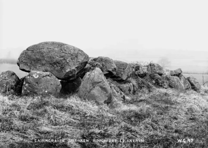 Framed Print : Cairngrania Kistvaen, Roughfort, Co Antrim Framed Print : Cairngrania Kistvaen, Roughfort, Co Antrim
