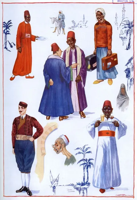 Framed Print : Cairo Characters, ministers to the travellers comfort Framed Print : Cairo Characters, ministers to the travellers comfort