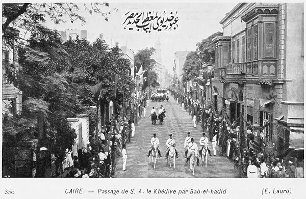 Cairo, Egypt - The Khedive in the Bab-el-hadid District