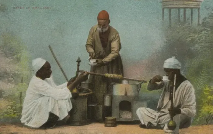 Framed Print : Cairo, Egypt - Mobile Coffee seller Framed Print : Cairo, Egypt - Mobile Coffee seller