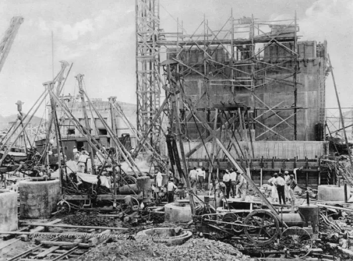 Framed Print : Caissons, Centre wall, Miraflores locks, Panama Canal Framed Print : Caissons, Centre wall, Miraflores locks, Panama Canal
