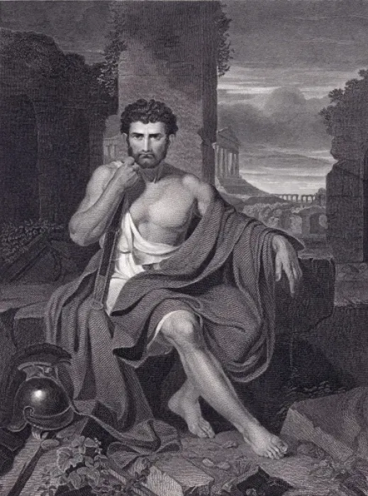 Framed Print : Caius Marius on the ruins of Carthage Framed Print : Caius Marius on the ruins of Carthage