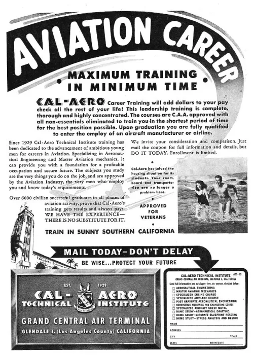 Framed Print : Cal-Aero Technical Institute Framed Print : Cal-Aero Technical Institute