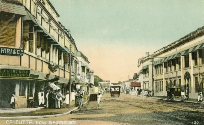 Framed Print : Calcutta, India - Bow Bazar Street Framed Print : Calcutta, India - Bow Bazar Street