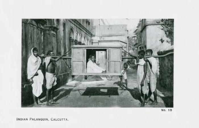 Framed Print : Calcutta, India - Indian Palanquin Framed Print : Calcutta, India - Indian Palanquin