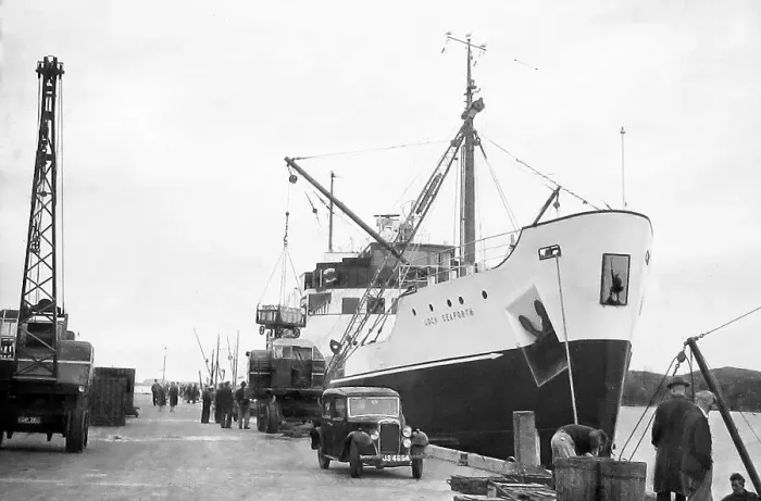 Framed Print : Caledonian MacBrayne ship Loch Seaforth in the 1940s Framed Print : Caledonian MacBrayne ship Loch Seaforth in the 1940s