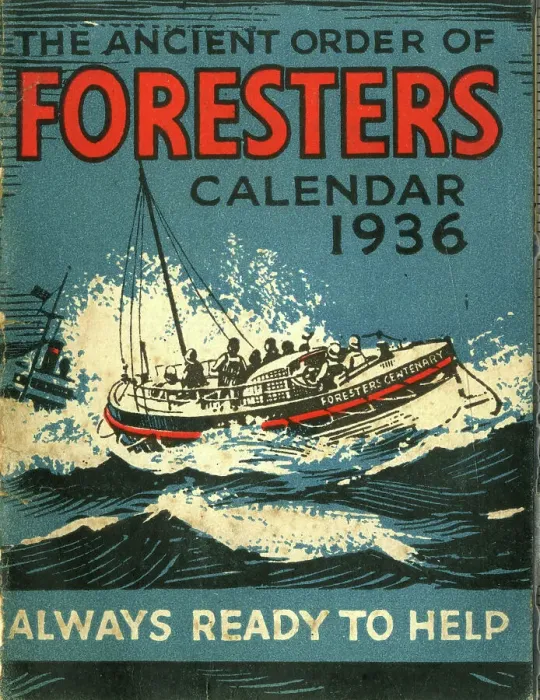 Framed Print : Calendar cover, The Ancient Order of Foresters Framed Print : Calendar cover, The Ancient Order of Foresters