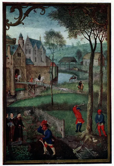 Framed Print : Calendar Miniatures, March Framed Print : Calendar Miniatures, March