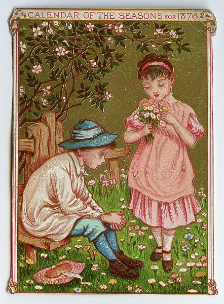 Calendar of the Seasons for 1876 by Kate Greenaway