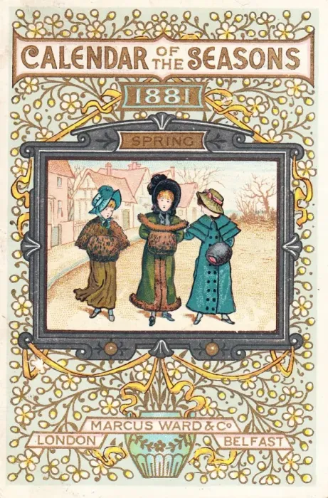 Framed Print : Calendar of the Seasons, 1881 -- Spring Framed Print : Calendar of the Seasons, 1881 -- Spring