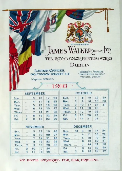 Framed Print : Two calendars - WWI era Framed Print : Two calendars - WWI era
