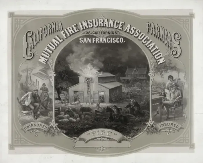 Framed Print : California Farmers Mutual Fire Insurance Association Framed Print : California Farmers Mutual Fire Insurance Association
