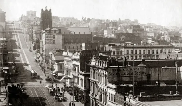 Framed Print : California Street, San Francisco, circa 1880s (Isiah Taber) Framed Print : California Street, San Francisco, circa 1880s (Isiah Taber)