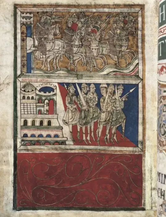 Framed Print : Calixtine Code. beg. 12th c. Charles the Greats Framed Print : Calixtine Code. beg. 12th c. Charles the Greats