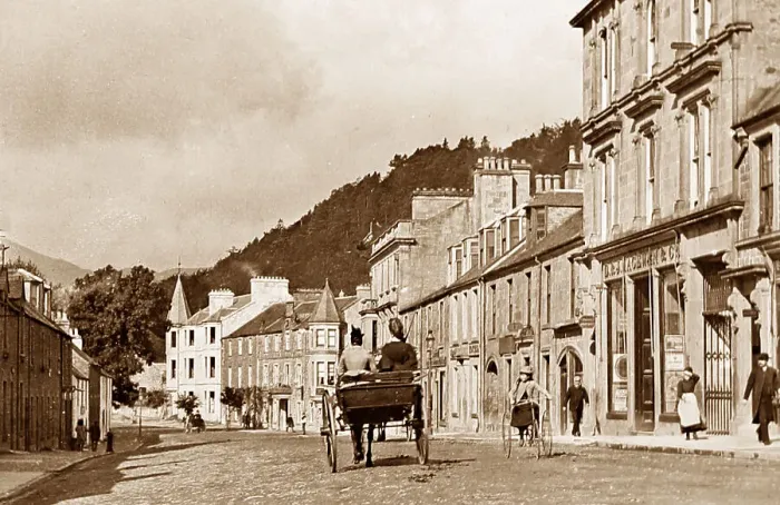 Framed Print : Callander, Scotland, Victorian period Framed Print : Callander, Scotland, Victorian period