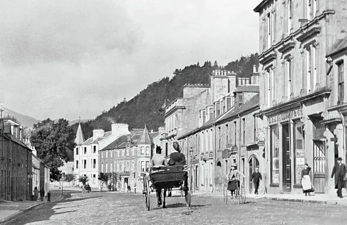 Framed Print : Callander, Scotland, Victorian period Framed Print : Callander, Scotland, Victorian period