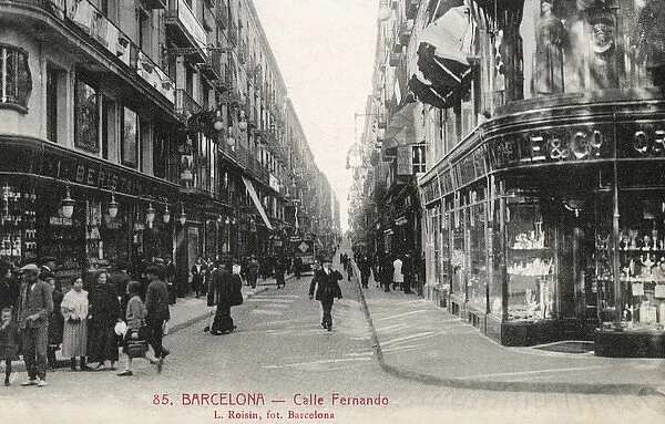 Calle Fernando, Barcelona, Spain