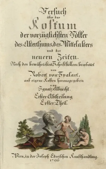 Framed Print : Calligraphic title page with a bust of Winkelmann Framed Print : Calligraphic title page with a bust of Winkelmann