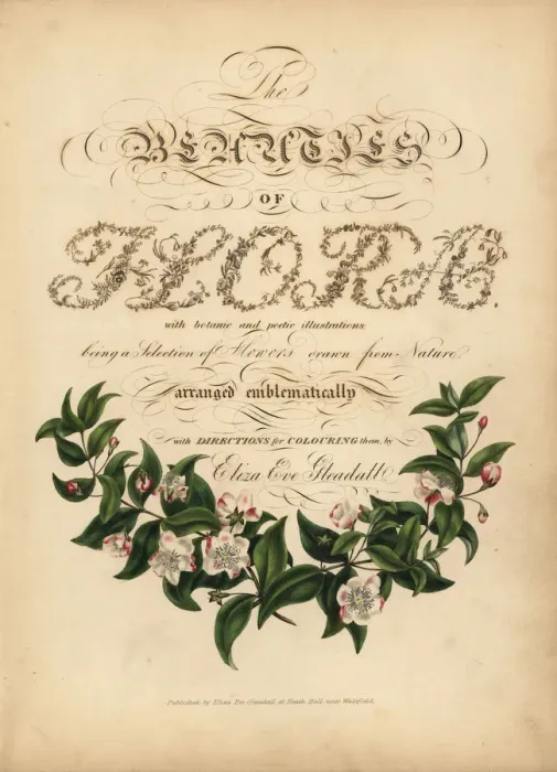 Framed Print : Calligraphic title page with vignette Framed Print : Calligraphic title page with vignette