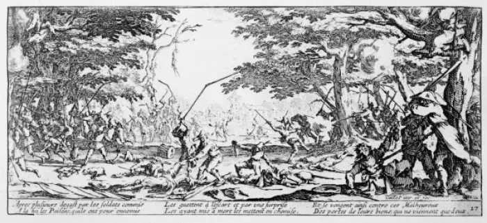 Framed Print : Callot / Peasant Ambush Framed Print : Callot / Peasant Ambush