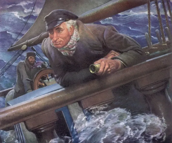 Framed Print : Calm Captain in Storm Date: 1947