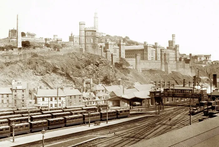 Framed Print : Calton Hill, Edinburgh, Victorian period Framed Print : Calton Hill, Edinburgh, Victorian period