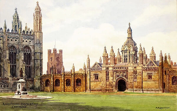Cambridge, King's College Chapel and Gate