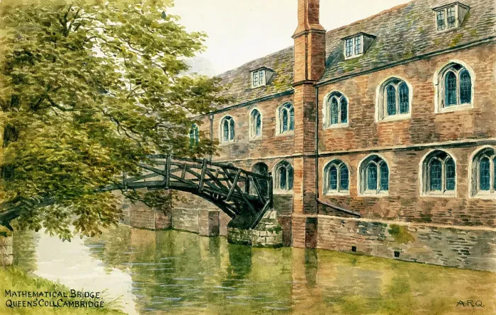 Framed Print : Cambridge - Queens College, Mathematical Bridge Framed Print : Cambridge - Queens College, Mathematical Bridge