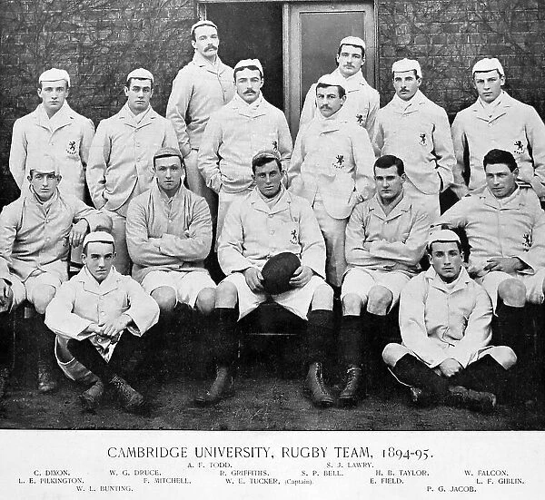 Cambridge University Rugby Team in 1895