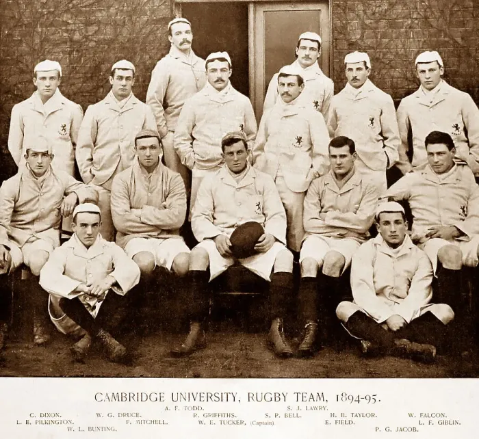 Framed Print : Cambridge University Rugby Team in 1895 Framed Print : Cambridge University Rugby Team in 1895