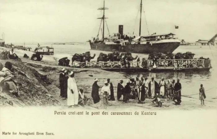Framed Print : Camel train on a chain ferry at Kantara, Egypt Framed Print : Camel train on a chain ferry at Kantara, Egypt
