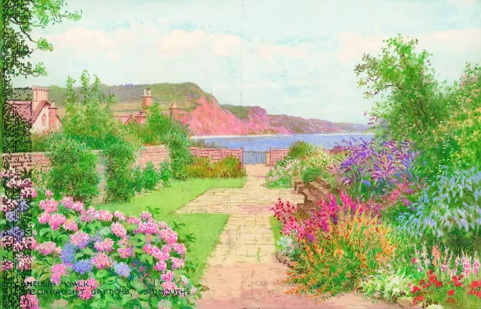 Framed Print : Camellia Walk, Connaught Gardens, Sidmouth, East Devon Framed Print : Camellia Walk, Connaught Gardens, Sidmouth, East Devon