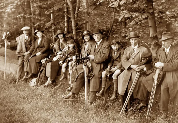 Framed Print : A Camera Club outing in the 1920s Framed Print : A Camera Club outing in the 1920s