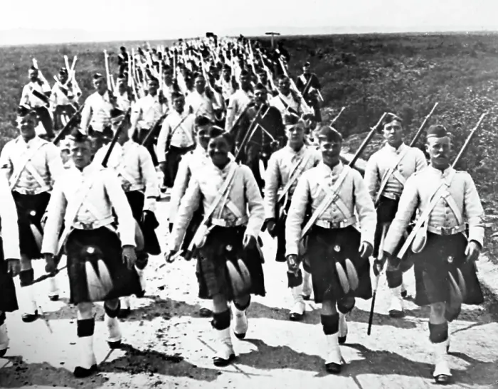 Framed Print : Cameron Highlanders during WW1 Framed Print : Cameron Highlanders during WW1