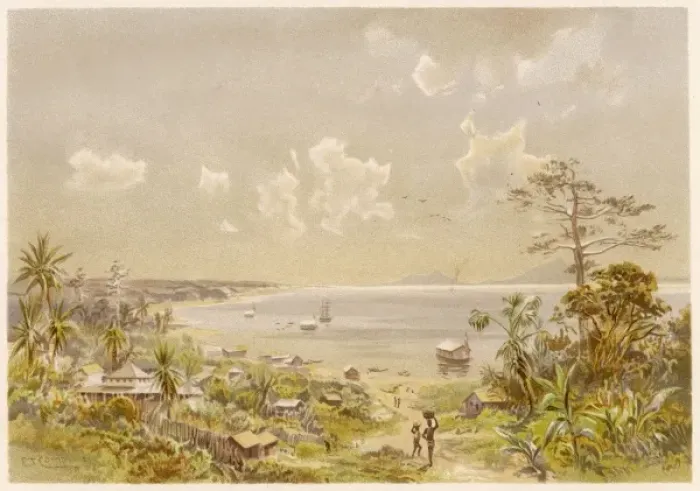 Framed Print : Cameroon / Bay 1891 Framed Print : Cameroon / Bay 1891
