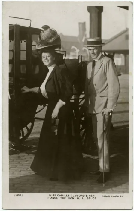 Framed Print : Camille Clifford with fiance Framed Print : Camille Clifford with fiance
