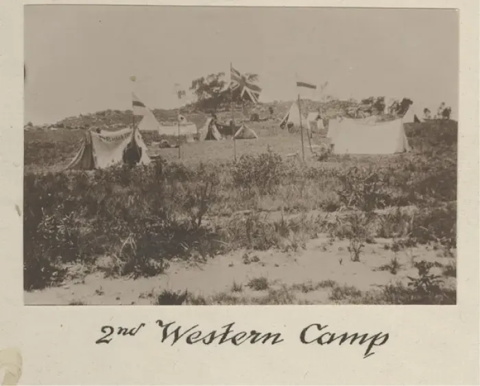Framed Print : Camp of the 2nd Western Scout Troop Framed Print : Camp of the 2nd Western Scout Troop