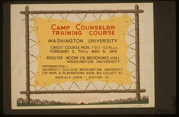 Camp counselor training course, Washington University