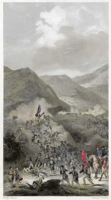 Framed Print : CAMP DU BOULOU (Pyrenees) taken by the French Date: 1 May 1794 Framed Print : CAMP DU BOULOU (Pyrenees) taken by the French Date: 1 May 1794