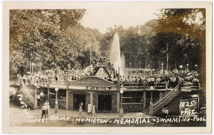 Framed Print : Camp Humiston memorial swimming pool, Pontiac, Illinois, USA Date: 1925 Framed Print : Camp Humiston memorial swimming pool, Pontiac, Illinois, USA Date: 1925