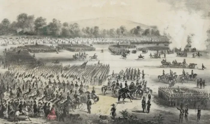 Framed Print : Camp Massachusetts at Concord, Sept. 7, 8 & 9, 1859 Framed Print : Camp Massachusetts at Concord, Sept. 7, 8 & 9, 1859