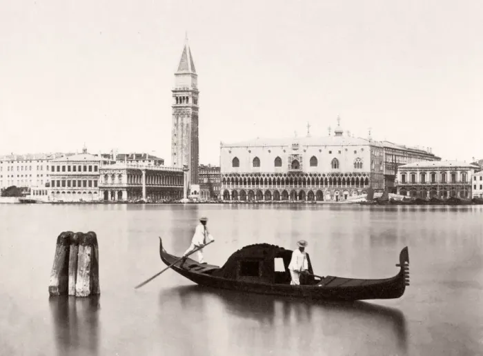 Framed Print : Campanile, Doges Palace, gondola gondolier, Venice, Italy Framed Print : Campanile, Doges Palace, gondola gondolier, Venice, Italy