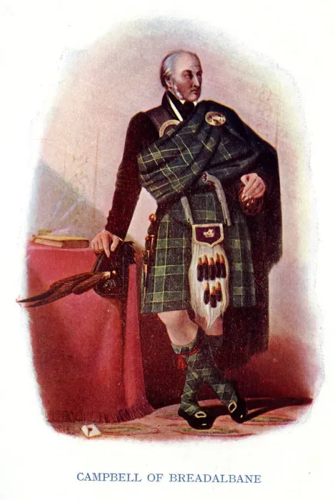Framed Print : Campbell of Breadalbane, Traditional Scottish Clan Costume Framed Print : Campbell of Breadalbane, Traditional Scottish Clan Costume