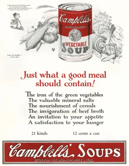 Framed Print : Campbells Soup Ad Framed Print : Campbells Soup Ad