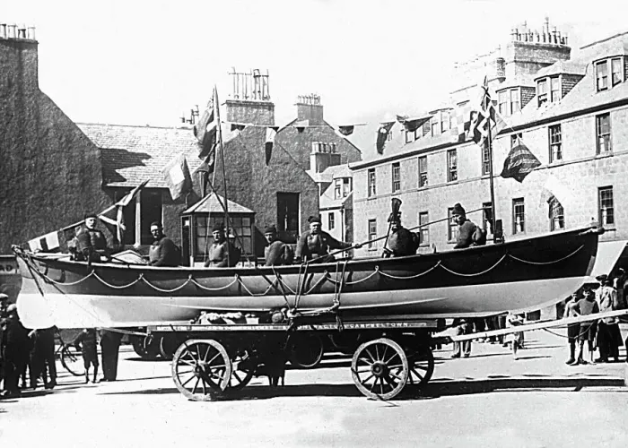 Framed Print : Campbeltown Lifeboat early 1900s Framed Print : Campbeltown Lifeboat early 1900s