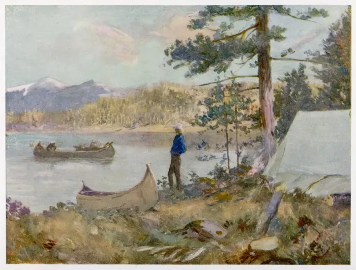 Framed Print : Camping in Canada Framed Print : Camping in Canada